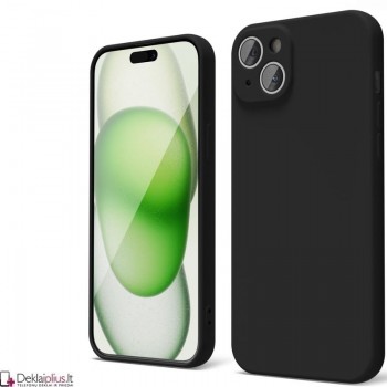 Liquid Air silikoninis dėklas su kameros apsauga - juodas (Apple Iphone 15 Plus) Liquid Air silikoninis dėklas su kameros apsauga - juodas (Apple Iphone 15 Plus)